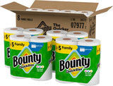 Bounty Quick Size Paper Towels, White, 8 Family Rolls = 20 Regular Rolls - ShopUS