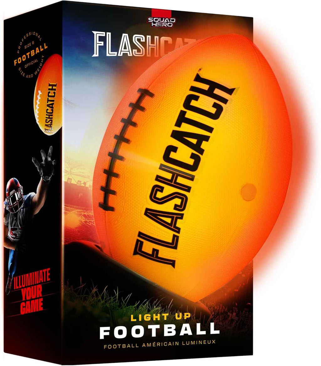 Glow-in-the-Dark Football, Size NO 6, Perfect Boys Gift for Outdoor Sports and Birthday Parties Ages 8-15