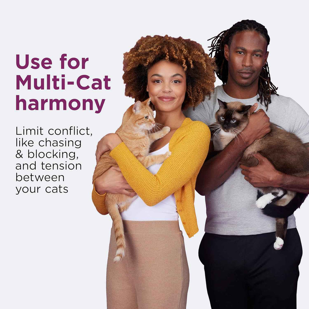 comfort zone multi-cat calming diffuser refill 6 pack fragrance-free 30-day refills for multi-cat anxiety stress