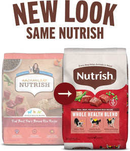 rachael ray nutrish real beef dry dog food adult dogs 40 lb whole health blend