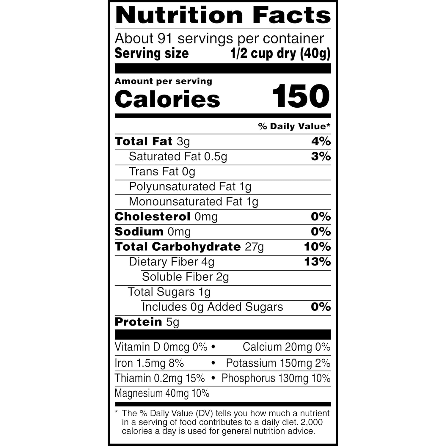 Quaker Old Fashioned Rolled Oats Non GMO Project Verified 2 x 64oz Bags Heart Healthy Whole Grains