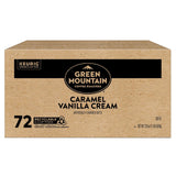 Green Mountain Coffee Roasters light roast K-Cup pods, 72 count, caramel vanilla cream flavor