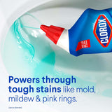 CLOROX Toilet Bowl Cleaner Clinging Bleach Gel, Ocean Mist, 24 Fl Oz, Pack of 2 (Package May Vary) - ShopUS