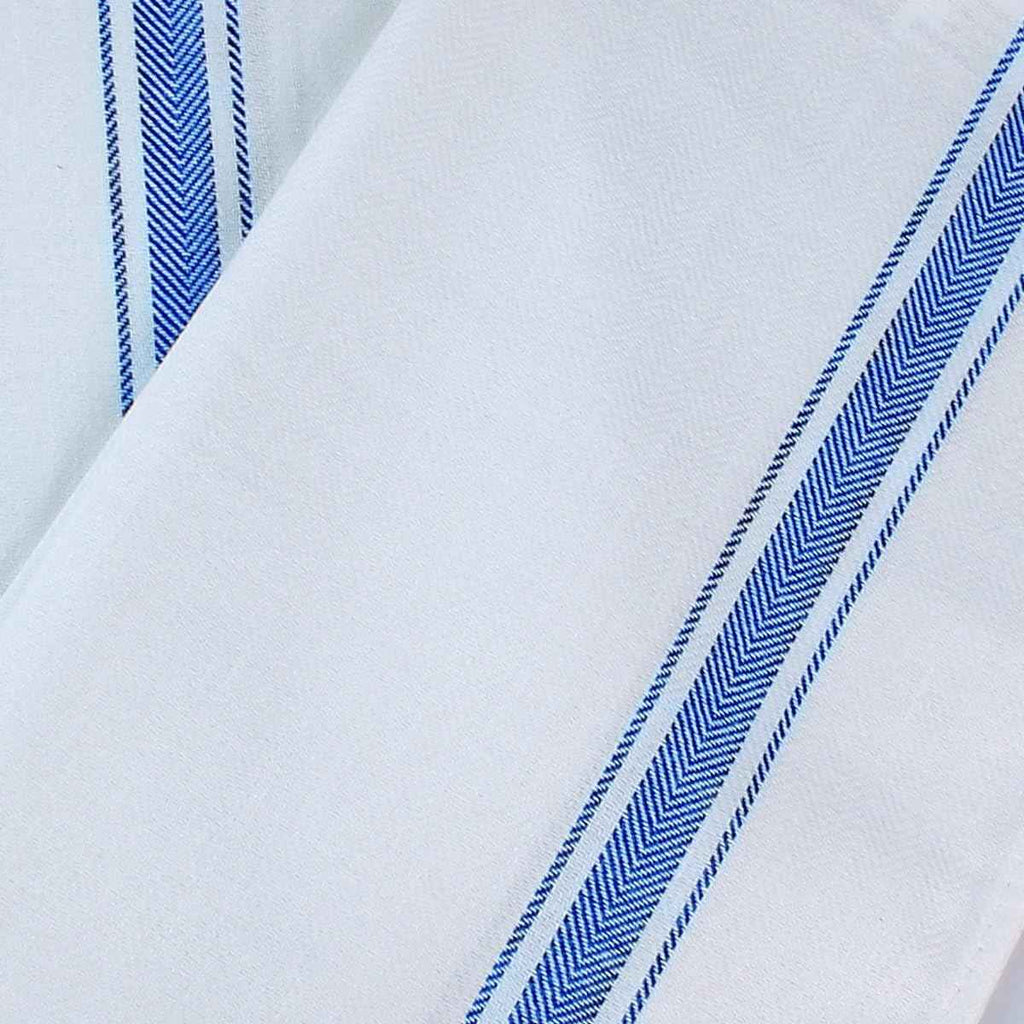 Utopia Towels 12 Pack Blue Dish Towels 100% Ring Spun Cotton Highly Absorbent Reusable Cleaning Bar