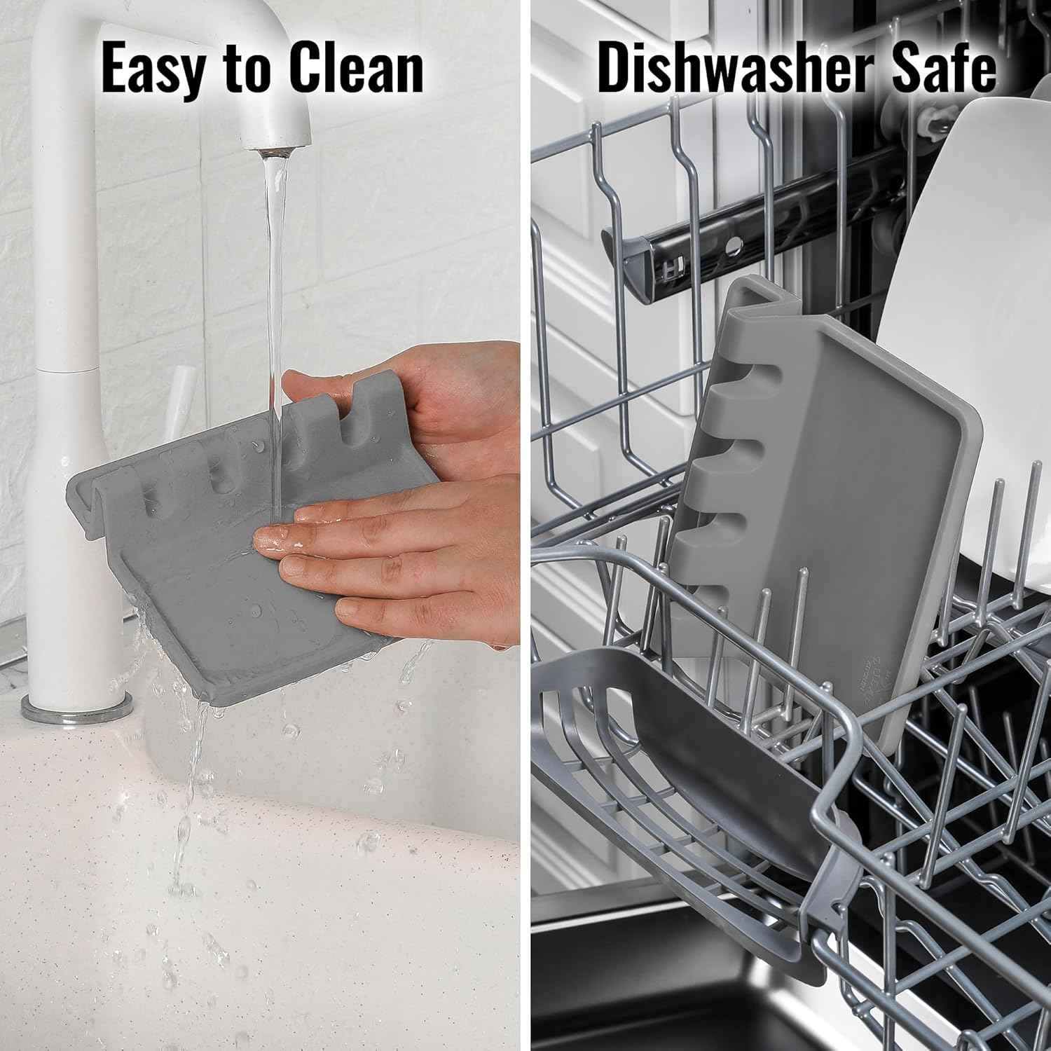 Silicone Utensil Rest with Drip Pad, Heat-Resistant, Durable, and BPA-Free Utensil Holder for Stove Top Kitchen Utensils