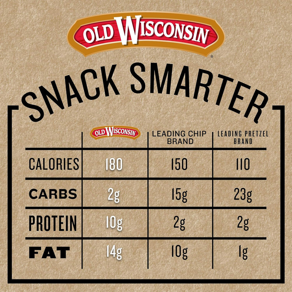 old wisconsin premium summer sausage, 100% natural meat, beef flavor, 8 ounce, keto, gluten free