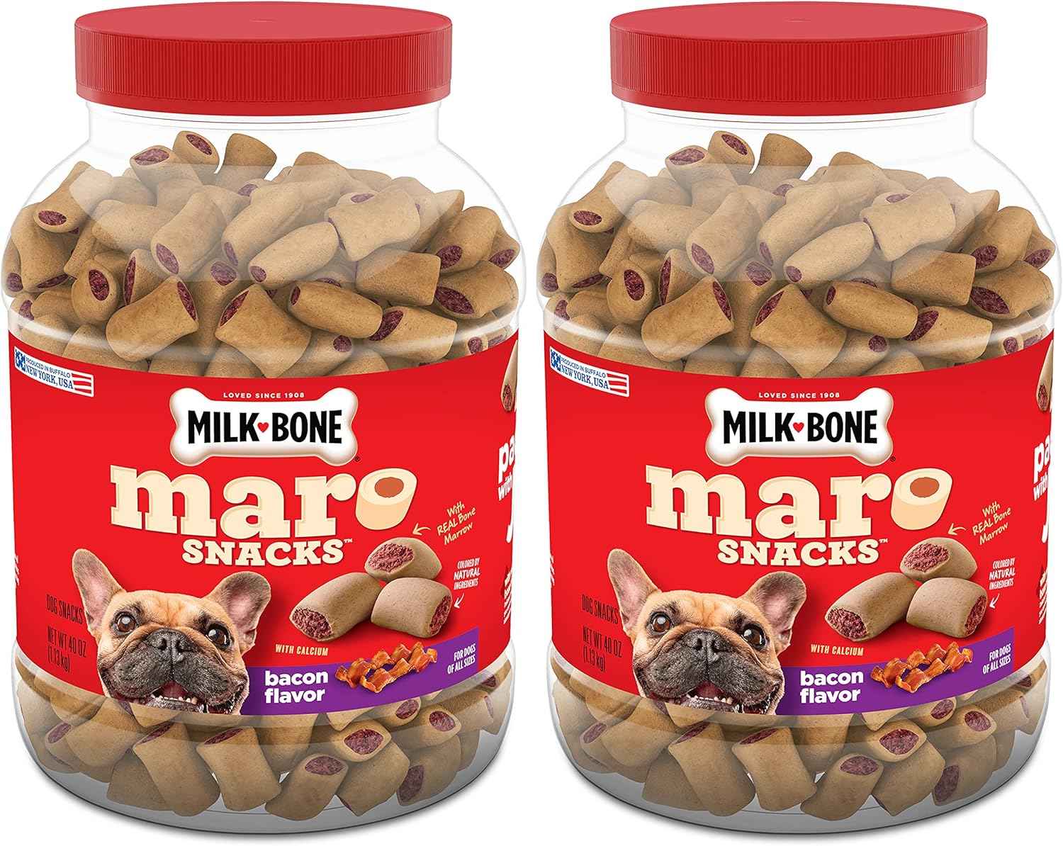 Milk-Bone MaroSnacks Small Dog Treats With Bone Marrow, 40 Ounce Container