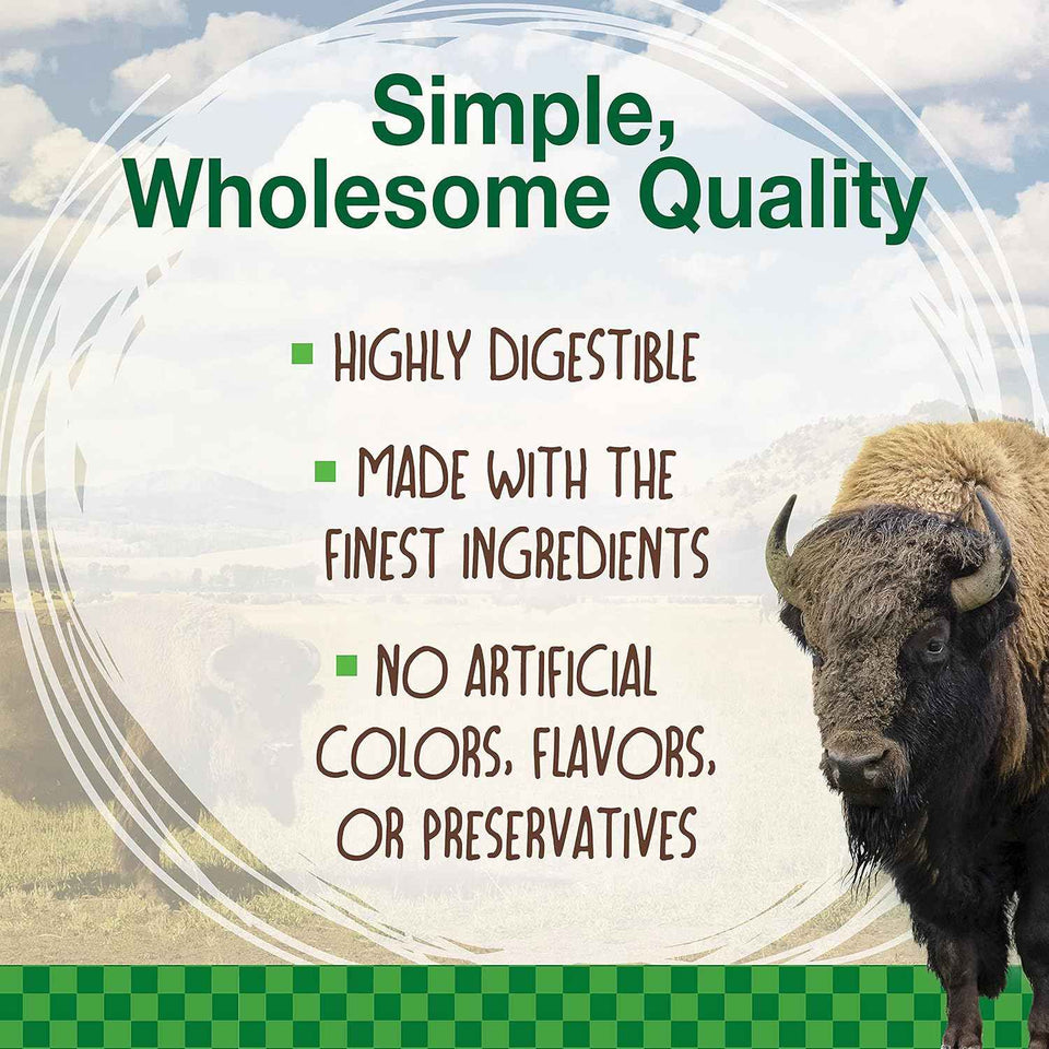Nylabone Healthy Edibles WILD Bison Flavor Bone Chew Treats for Medium Dogs Up to 35 lbs