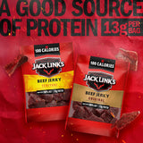 Jack Link's Beef Jerky Variety Pack with Original and Teriyaki Flavors, 9 Pack, 1.25 oz Bag, Ready to Eat Protein Snacks, 13g Protein per Serving