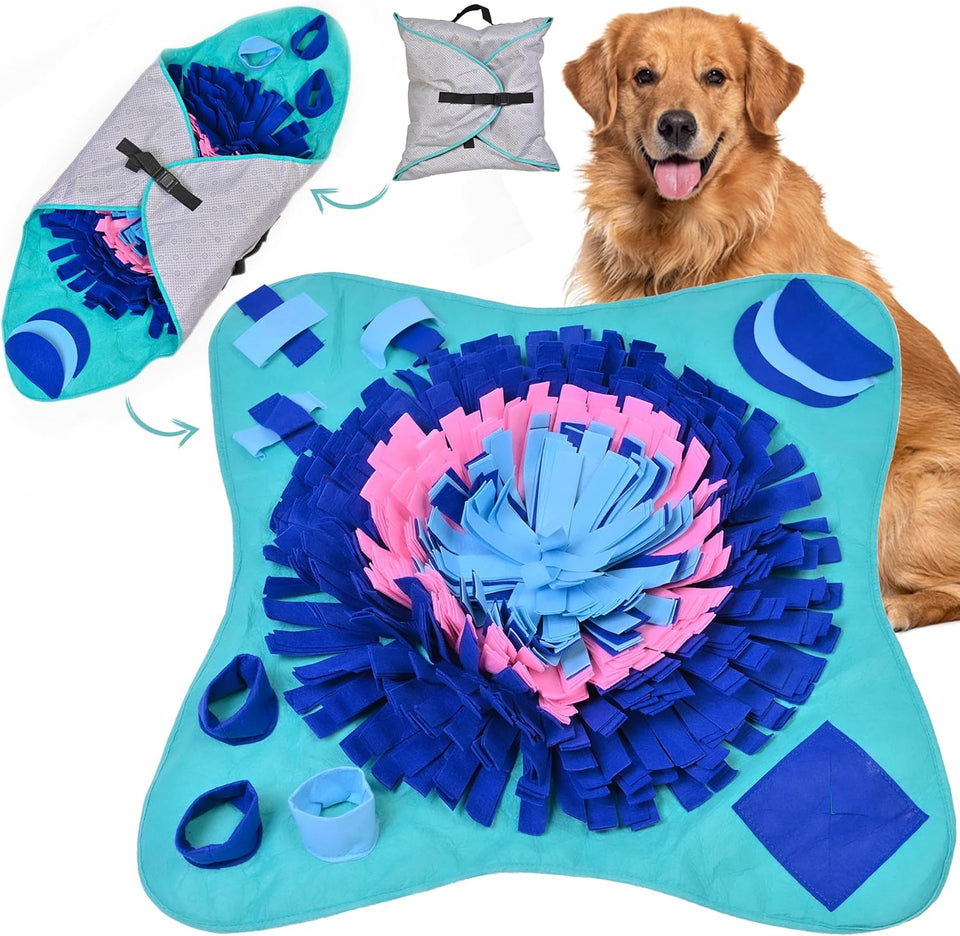PET ARENA Snuffle Mat for Dogs - Adjustable Puzzle Toy for Large & Small Breeds