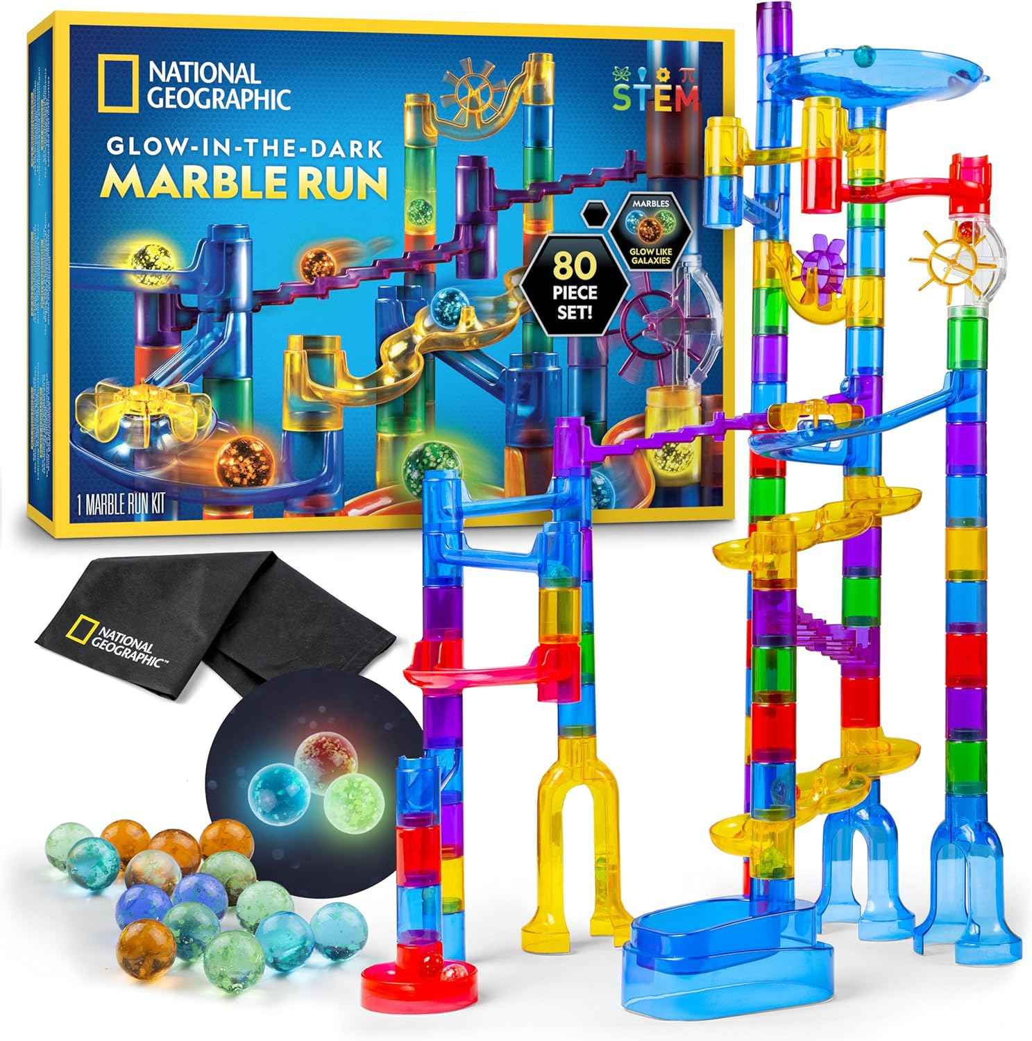 national-geographic-glowing-marble-run-80-piece-construction-set-stem-gifts