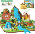 Payleeg Magnetic Blocks, Forest Animals Magnet World Set, Magnetic Building Cubes for Boys Girls Age 4-8, 5-7, 8-12, STEM Montessori Sensory Toys for 3+ Toddlers, Travel Outdoor Toy Gifts for Kids