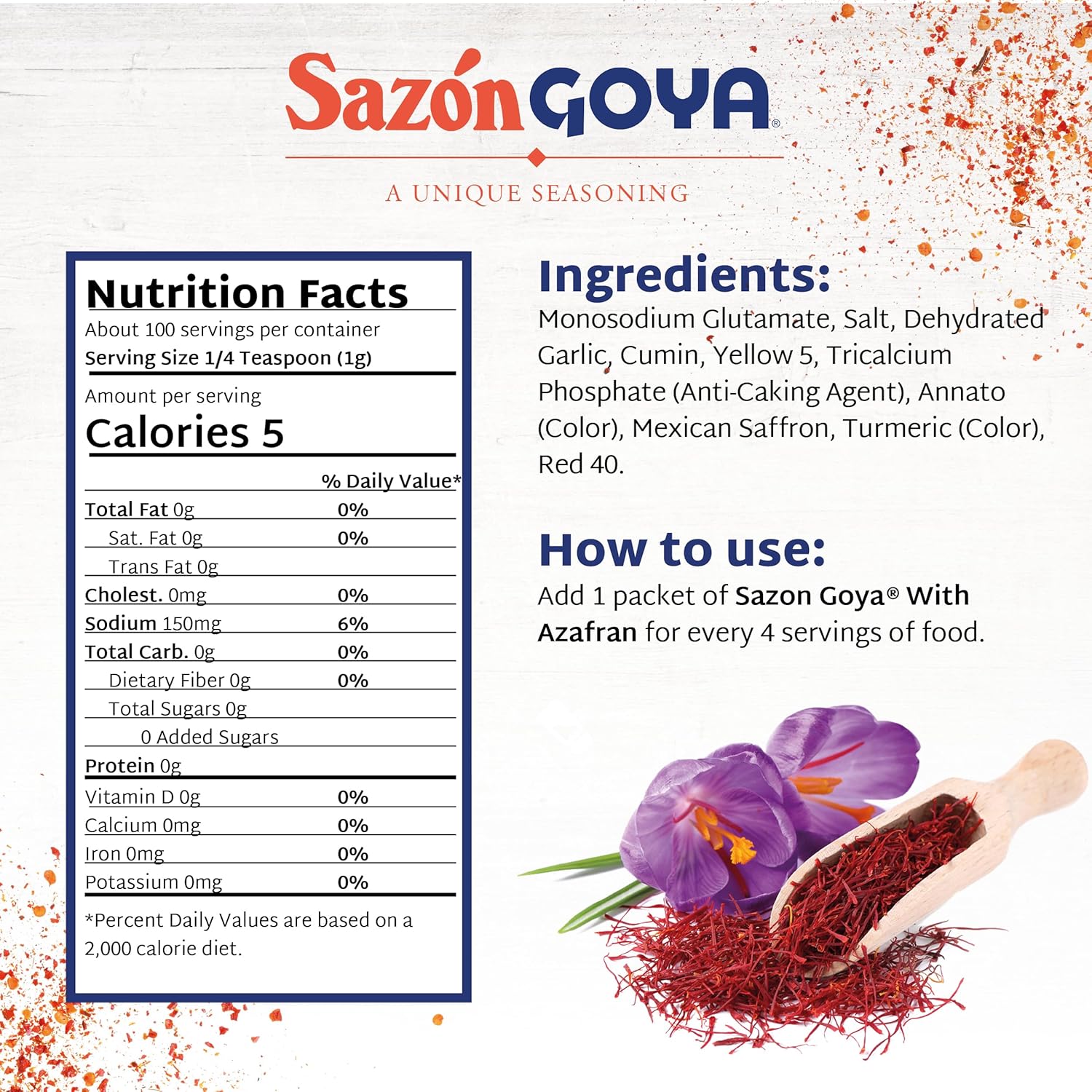 goya sazon seasoning with azafran 3.52 ounce pack of 3 for authentic latino cuisine