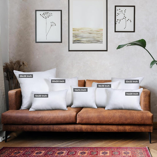 Utopia Bedding Throw Pillows (Set of 4, White) – 18 x 18 Inches Down Alternative Pillows for Bed, Sofa, and Couch - Fluffy Decorative Stuffer Pillow for Indoors & Outdoors
