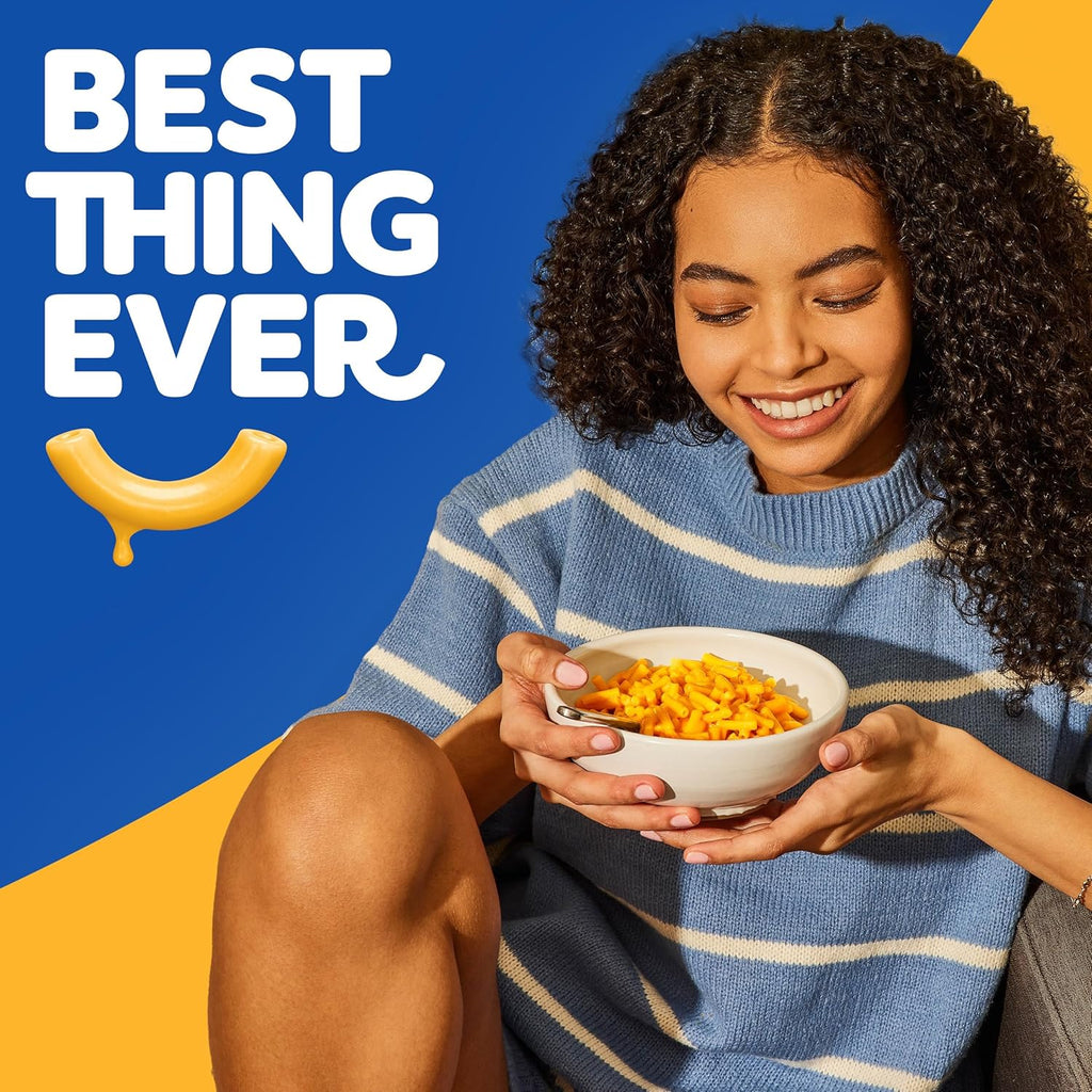 kraft original mac and cheese, 12 boxes, no artificial flavors, 7.25 oz boxes for easy dinner or sides
