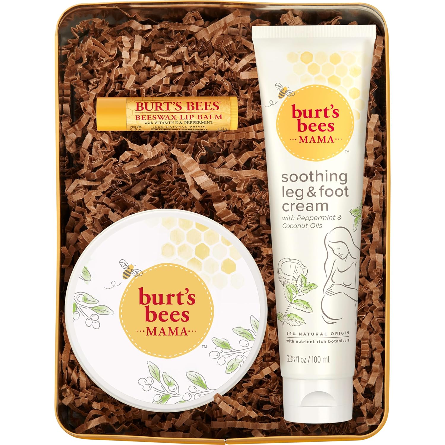 Burt's Bees Tips and Toes Kit, 6 Travel Size Products, Pomegranate Moisturizing, Hydrating, and Nourishing