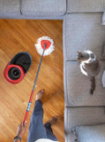 O-Cedar EasyWring Microfiber Spin Mop, Bucket Floor Cleaning System, Red, Gray, Standard - ShopUS