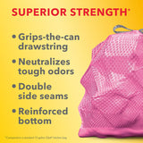 Glad Tall Kitchen Trash Bags 13 Gallon, MaxStrength Cherry Blossom Garbage Bags, Drawstring, 90 Count - ShopUS