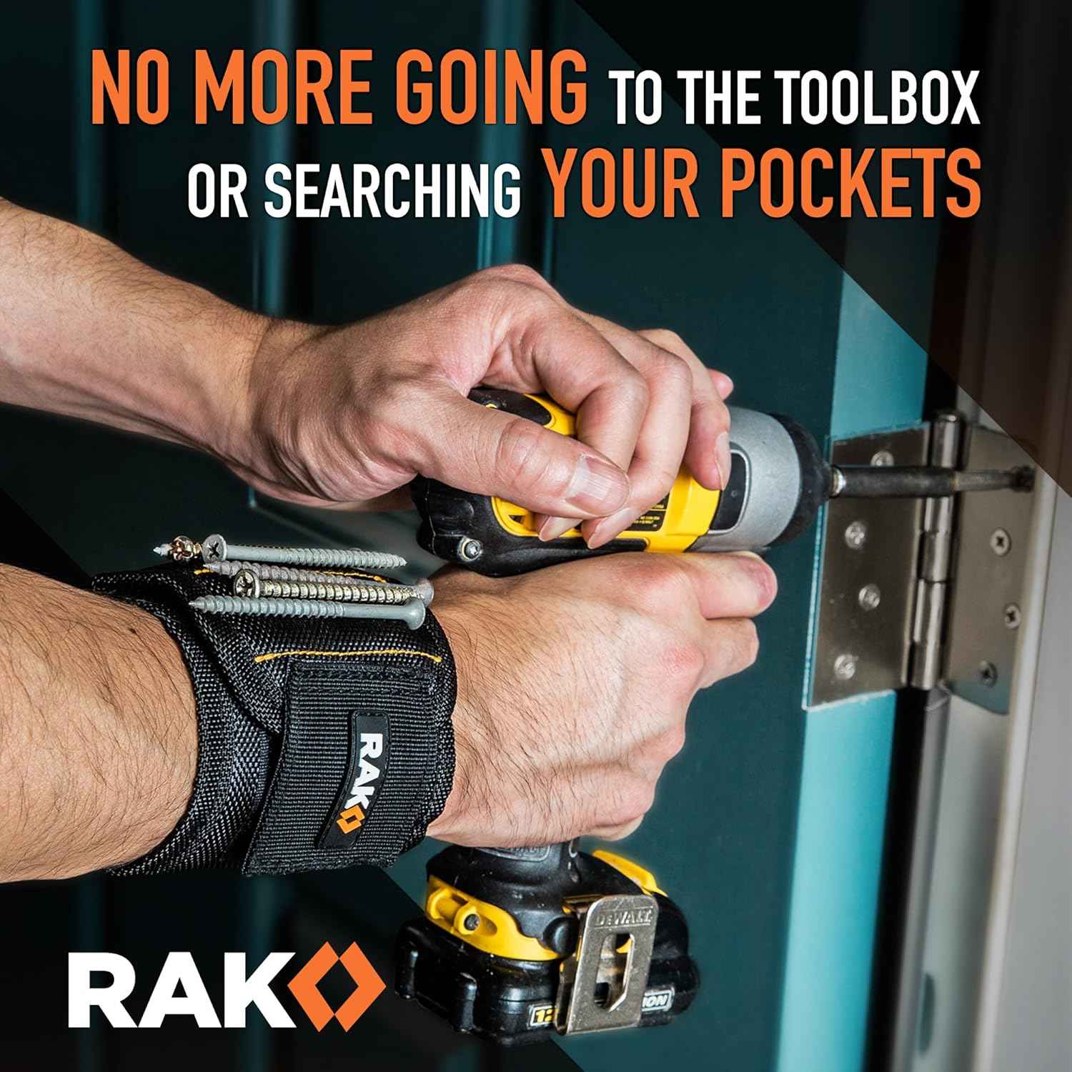 rak magnetic wristband for men - premium tool belt with strong magnets and durable 1680d ballistic nylon