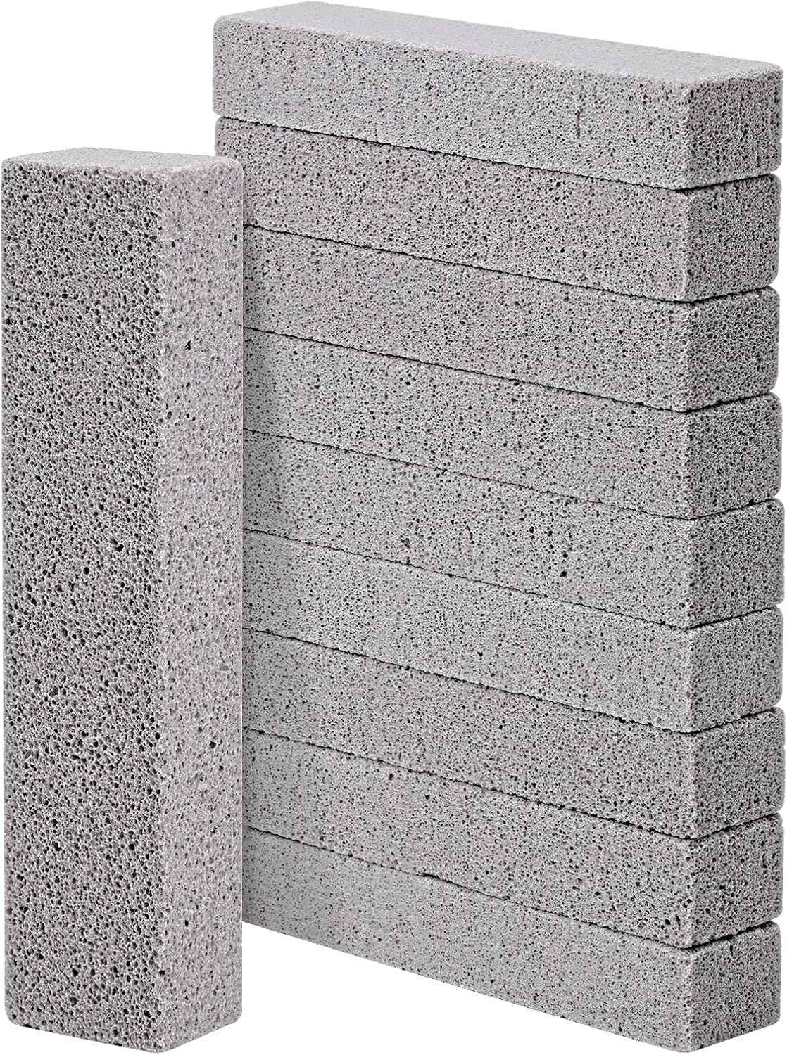 hongway 10 pack natural pumice stone cleaning bar for bathtubs and kitchen sinks