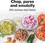 Hamilton Beach Electric Vegetable Chopper & Mini Food Processor, 3-Cup, 350 Watts, for Dicing, Mincing, and Puree, Black (72850)