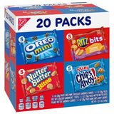 Nabisco classic mix variety pack with 20 assorted snack packs, bite-size cookies and crackers