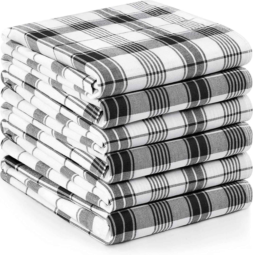 Utopia Towels Blue Dish Towels [12 Pack - 15 x 25 Inches] 100% Ring Spun Cotton Highly Absorbent & Reusable Cleaning Bar, Tea, Kitchen and Dishcloths Set - 200 GSM