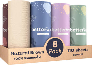 Betterway Bamboo Natural Brown Paper Towels - ShopUS
