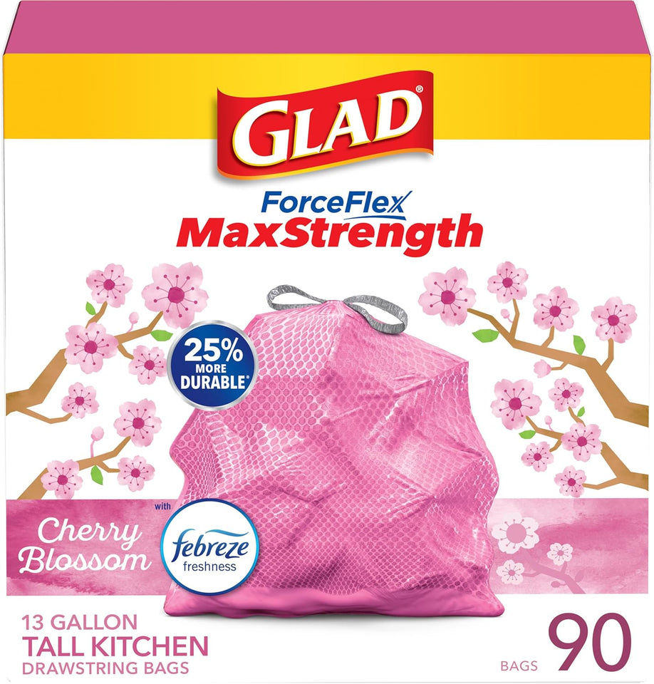 Glad Tall Kitchen Trash Bags 13 Gallon - ShopUS